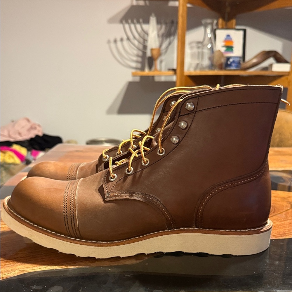 Red Wing Shoes Men's Tan Leather Boots